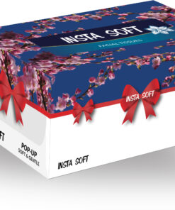 Pop Up Facial Tissues - Rose